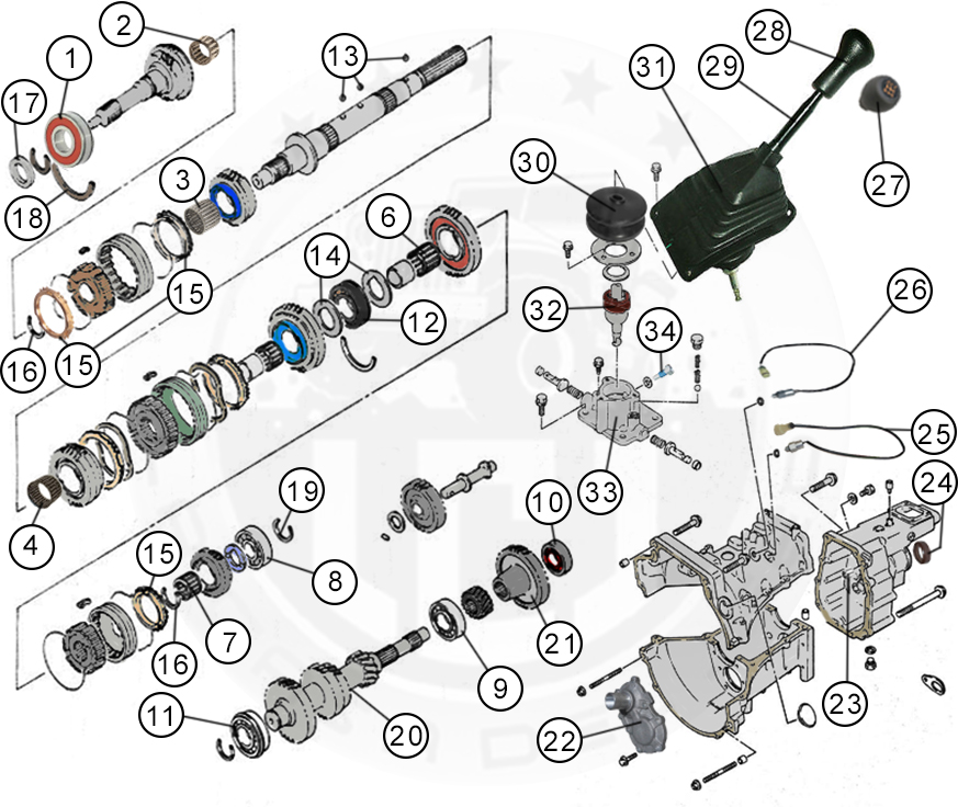 Diagrams For Suzuki    Transmission Parts