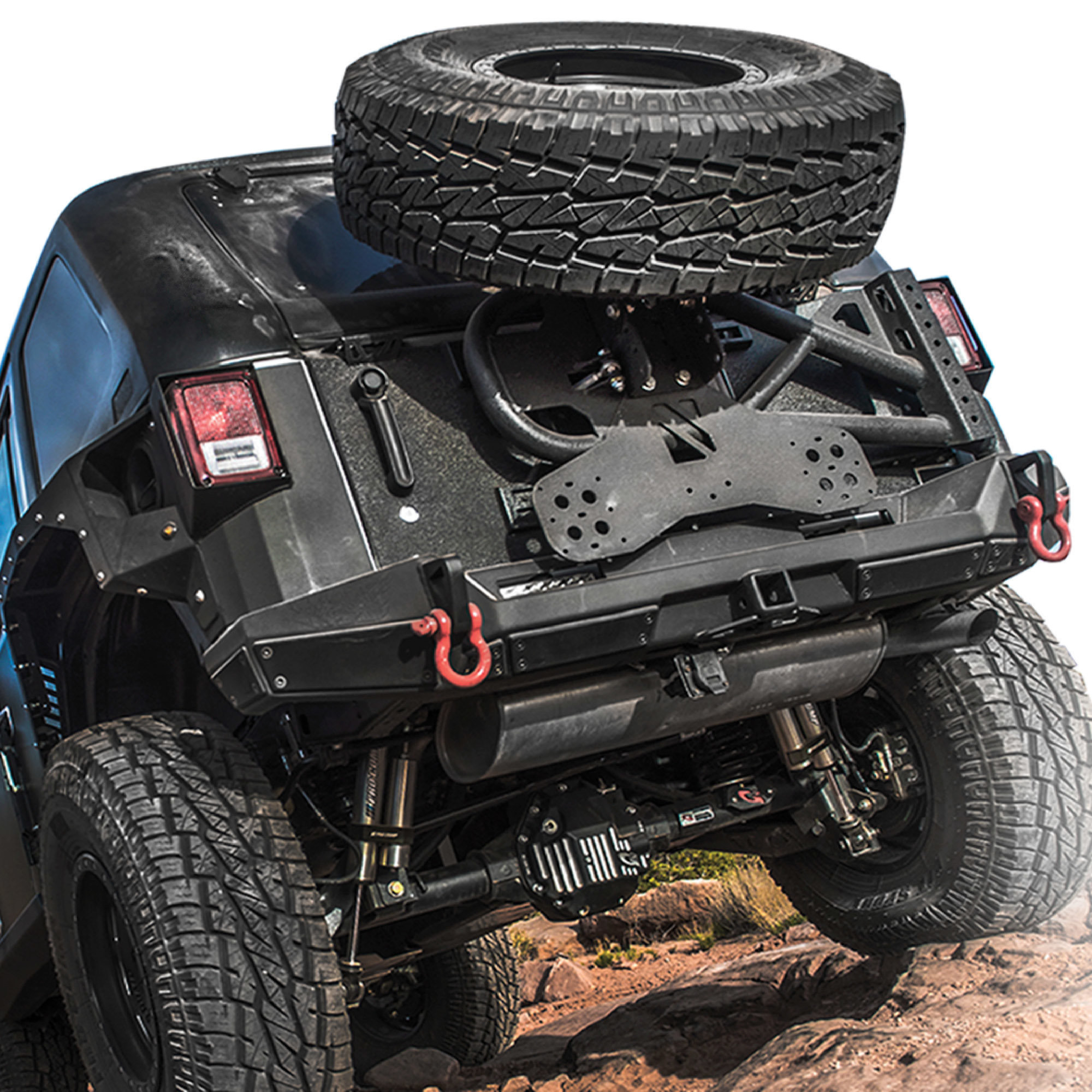 Bumper & Tire Carrier :: Rear Bumper :: 2007-2015, Wrangler JK :: Smittybilt Slant Back Tire Best Jeep Jk Rear Bumper With Tire Carrier
