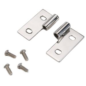 Lower Door Hinge Bracket Set in Stainless Steel for 1976-2006 Jeep CJ & Wrangler YJ, TJ, Unlimited