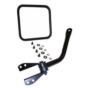 Mirror & Arm in Black Passenger Side for 55-86 Jeep CJ Series