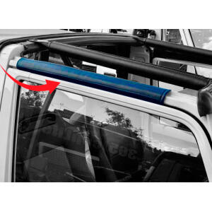 Rail Roof Door Pad Side for 1985-1995 Suzuki Samurai Black Denim