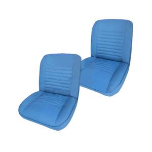 SET FRONT LOW BACK BUCKET SEAT OEM MATERIAL BLUE LEVIS