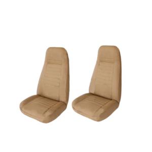 Front Standard Back Bucket Seat in Brown Levis Jeep CJ 1975-1983 (PAIR)