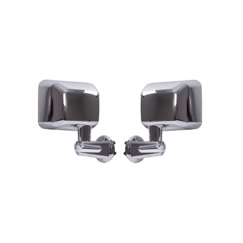 EZ Motoring Chrome Side Mirror Covers For 2007-2018 Jeep Wrangler JK – 2pc Trim Overlays With 3M Tape
