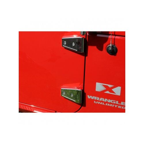 Stainless Steel Door Hinge Covers for Jeep Wrangler JK 20072018 2 Door