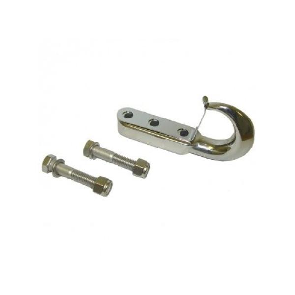 FRONT TOW HOOK STAINLESS STEEL 42-06 JEEP CJ/WRANGLER YJ/TJ