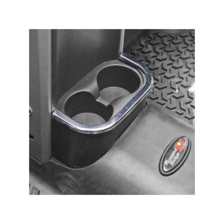 REAR CUP HOLDER ACCENT CHROME 0710 JEEP WRANGLER JK