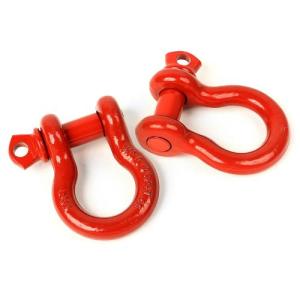 D-RING SHACKLES 3/4-INCH RED PAIR 9500LBS WORK LOAD LIMIT