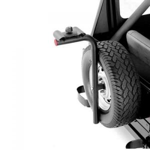 Black Spare Tire Carrier Locking Bike Rack for 2 Bikes
