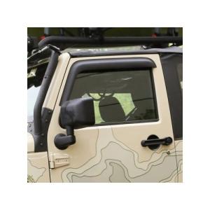 Rugged Ridge Window Visors Matte Black 2007-2016 Jeep Wrangler JK (2-Door)