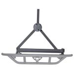 Rear RRC Bumper With 2" Receiver Hitch and Tire Carrier (Black Textured) from Rugged Ridge