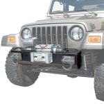 XHD Center Base Front Winch Bumper with 3/4" D-Rings - Textured Black from Rugged Ridge