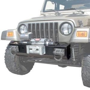 XHD Center Base Front Winch Bumper with 3/4″ D-Rings – Textured Black from Rugged Ridge