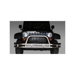 TUBE FRONT BUMPER 3 INCH STAINLESS STEEL 2007-2017 Jeep Wrangler JK &amp Unlimited