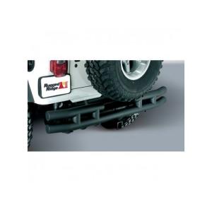DOUBLE TUBE REAR BUMPER WITH HITCH 3 INCH 87-06 JEEP WRANGLER YJ/TJ
