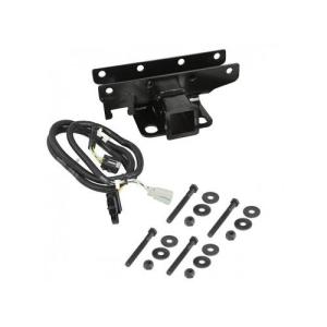 Hitch Receiver with Wiring Harness for 2007-2018 Jeep Wrangler JK with Factory Steel Bumper