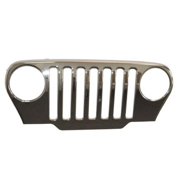 OMIX Chrome Grille Overlay for 1997-2006 Jeep Wrangler TJ & Unlimited