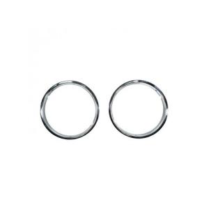 Headlight Bezels with Chrome Trim for 1997-2006 Jeep Wrangler TJ &amp Unlimited