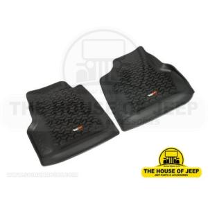 Rugged Ridge Front All Terrain Floor Liners Black – Pair 1997-2006 Jeep Wrangler TJ &amp Unlimited