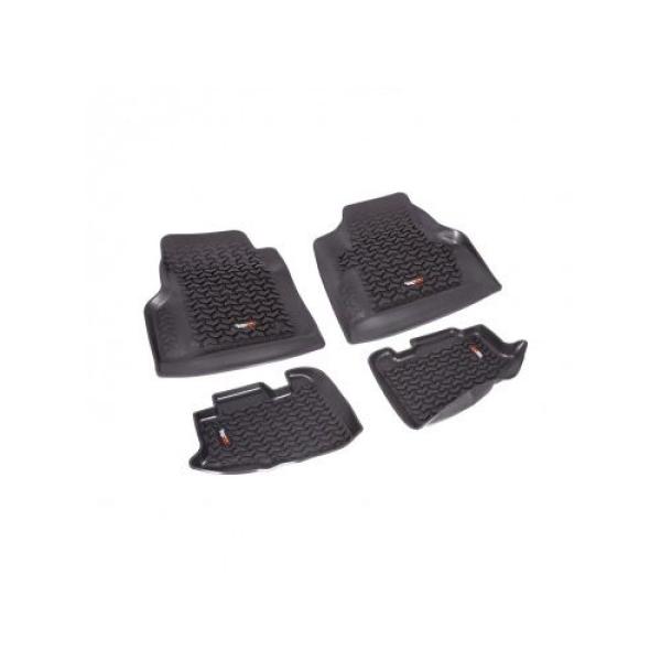 FLOOR LINERS KIT BLACK 9706 JEEP WRANGLER/UNLIMITED TJ/LJ