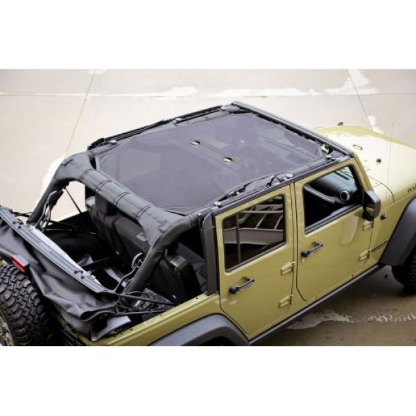 Rugged Ridge Eclipse Sun Shade - Black Mesh Fits: Jeep Wrangler JL 4-Door