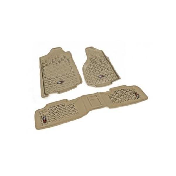 FLOOR LINERS KIT TAN 07-16 JEEP WRANGLER UNLIMITED JK