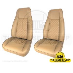 AMCO DIAMOND FRONT BUCKET SEAT SPICE FITS: 1976-1983 JEEP CJ5 CJ7 CJ8 &amp JEEP WRANGLER YJ &amp TJ