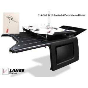 Lange Originals Removal System Hard Top Manual Hoist A Top for 2007-2016 Jeep Wrangler Unlimited 4 Doors