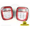 Tail Lamp LED W/Clear Lens - Jeep CJ'S 1975-1985 & Jeep Wrangler YJ 1987-1995 (Left & Right)