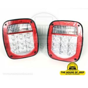 Tail Lamp LED W/Clear Lens – Jeep CJ’S 1975-1985 &amp Jeep Wrangler YJ 1987-1995 (Left &amp Right)