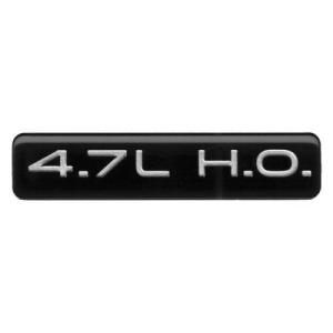 4.7L HO Nameplate Black 2002-2004 Jeep Grand Cherokee WJ