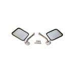 Side Windshield Mirror Kit (Stainless)