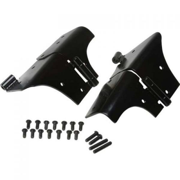 Windshield Hinge (pair) Black Powder Coated Stainless for 1997-2006 Jeep Wrangler TJ