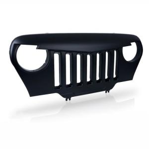 Front Matte Black Mean Angry Bird Grille Grill for Jeep Wrangler TJ 1997-2006