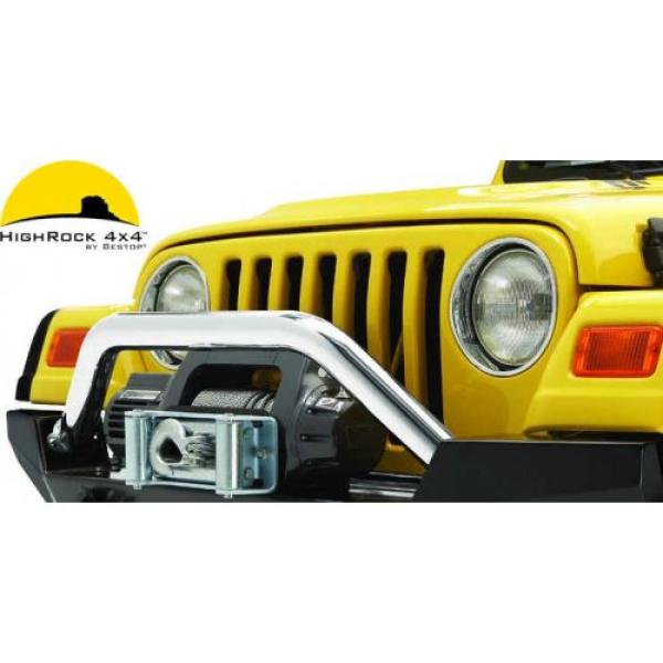HighRock 4x4 Grill Guard 1997-2006 Jeep Wrangler TJ For HighRock Bumper (Stainless Steel)