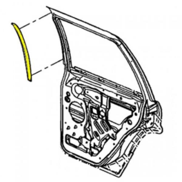 Rear B-Pillar Seal Right Side