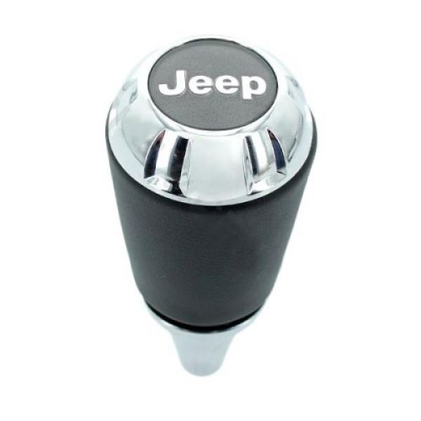 Transmission Gear Shift Knob Chrome/Leather 2011-2016 Jeep Wrangler JK & Wangler Unlimited JK