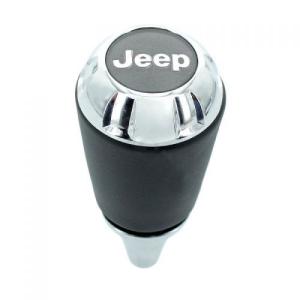 Automatic Transmission Gear Shift Knob Chrome/Leather for Jeep JK 07-18