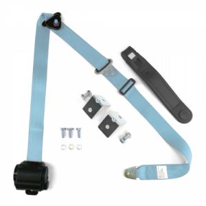 3 Point Seat Belt Retractable Blue For 55-86 Jeep CJ