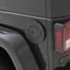 Black Locking Billet Style Fuel Door for 2007-2018 Jeep Wrangler JK 2-door and 4-door