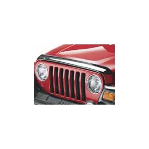 Tinted Front Air Deflector w/ Jeep Logo 1997-2006 Jeep Wrangler TJ & Wrangler Unlimited TJL