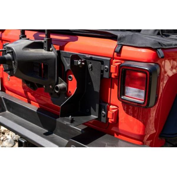 Black Offroad Jack Mount for 2007-2018 Jeep Wrangler JK  2018-2020 Jeep Wrangler JL ​2020 Jeep Gladiator - Rampage