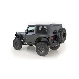 Replacement Soft Top with Tinted Side and Rear Windows - Black Diamond from SmittyBilt for 2010-2017 Jeep Wrangler JK (2-Door)