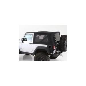 Premium OEM Replacement Canvas Soft Top with Tinted Windows - Black Diamond from SmittyBilt for JK 2007-2017 (2-Door)