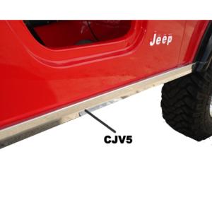Stainless Steel Pair of Side Filler [Mirror Finish] for 1976-1983 Jeep CJ5