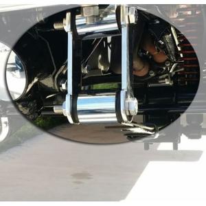 Stainless Steel Leaf Spring Front Covers for 76-95 Jeep CJ and YJ
