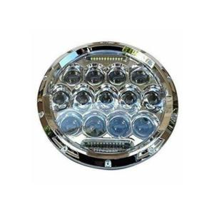 Headlights 7 Inch Chrome Round LED – Pair for 75-86 Jeep CJ, 97-06 TJ, 07-17 JK