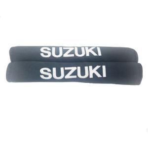 Seat Belt Cover Black With White Suzuki Logo for 1985-1995 Suzuki Samurai
