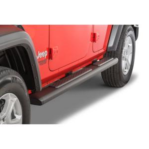 Tubular Side Steps 2018 Jeep Wrangler Unlimited JL (4 Door) Black