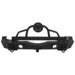 Rear Recovery Rampage Bumper with Tire Carrier & Light Cut Outs Textured Black 2007-2017 Jeep Wrangler JK & Unlimited